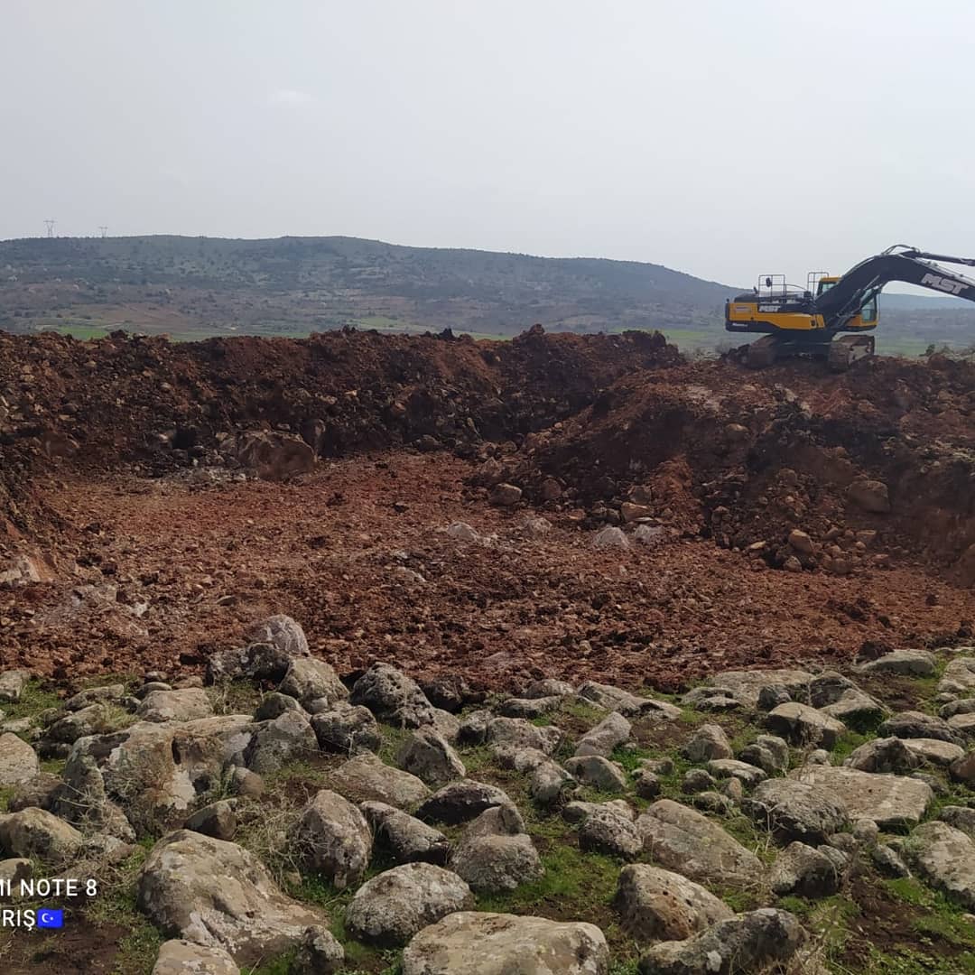 Gaziantep'te merada su sorunu çözmek üzere Birlik imkanlarımız ile su göleti açılması